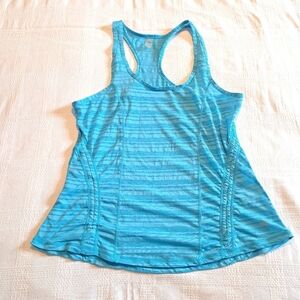 Hyba women's size large blue racer back tank top